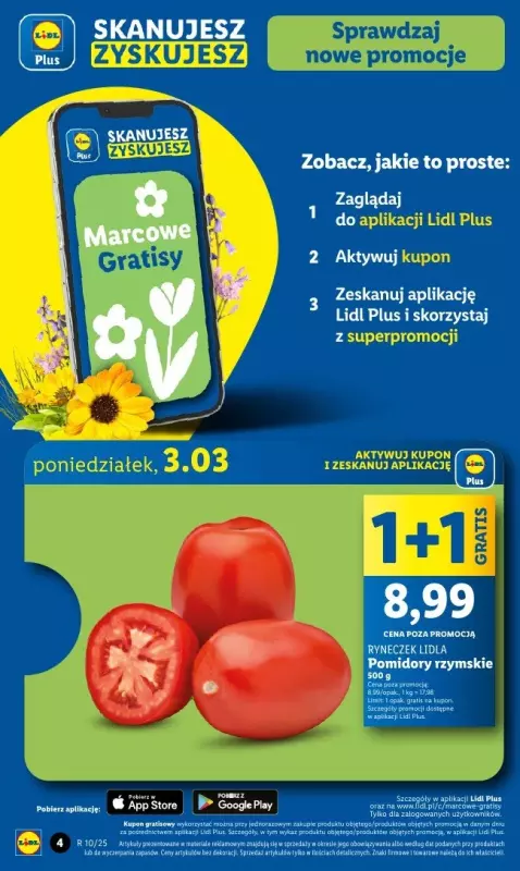 Lidl - gazetka promocyjna Oferta od poniedziałku od poniedziałku 03.03 do środy 05.03 - strona 4