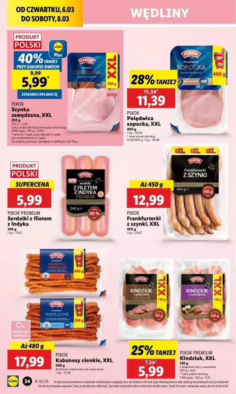 Lidl - gazetka promocyjna Oferta od czwartku od czwartku 06.03 do soboty 08.03 - strona 40