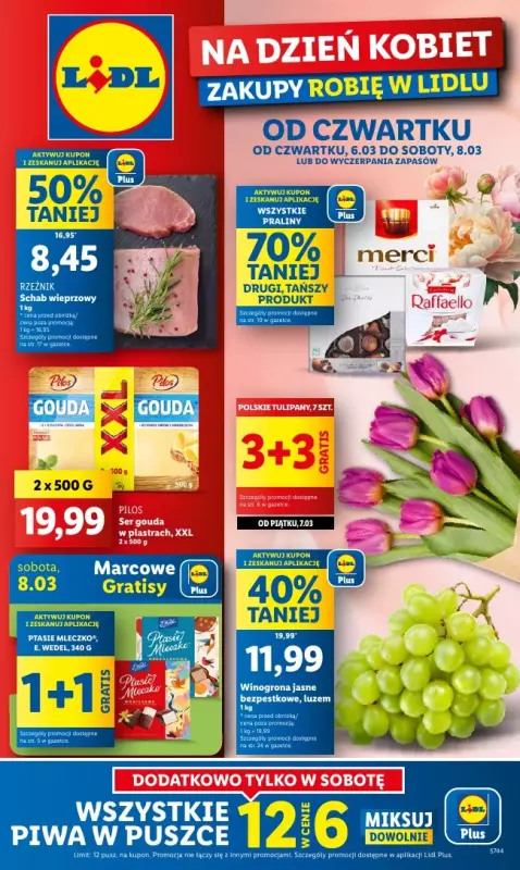 Lidl - gazetka promocyjna Oferta od czwartku od czwartku 06.03 do soboty 08.03