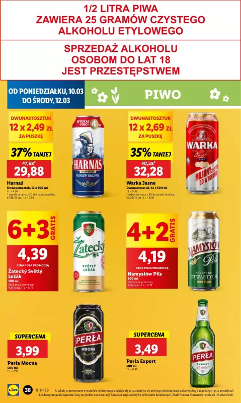 Lidl - gazetka promocyjna Oferta od poniedziałku od poniedziałku 10.03 do środy 12.03 - strona 40