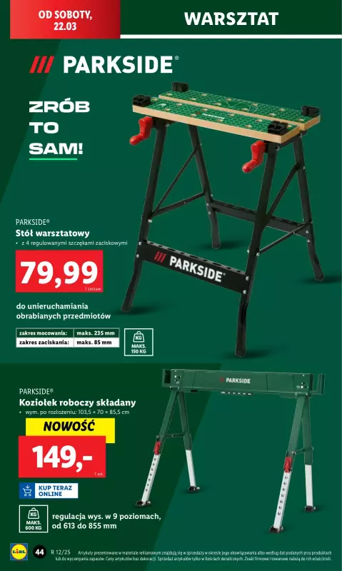 Lidl - gazetka promocyjna Katalog od poniedziałku 17.03 do soboty 22.03 - strona 50