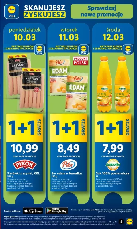 Lidl - gazetka promocyjna Oferta od poniedziałku od poniedziałku 10.03 do środy 12.03 - strona 5