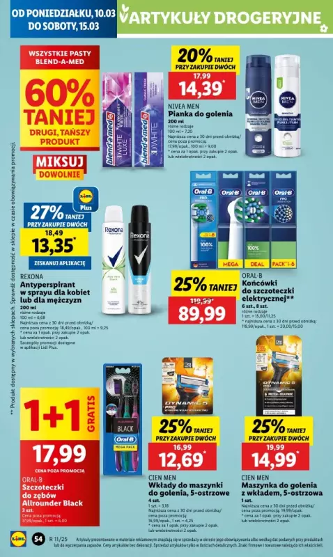 Lidl - gazetka promocyjna Oferta od poniedziałku od poniedziałku 10.03 do środy 12.03 - strona 60