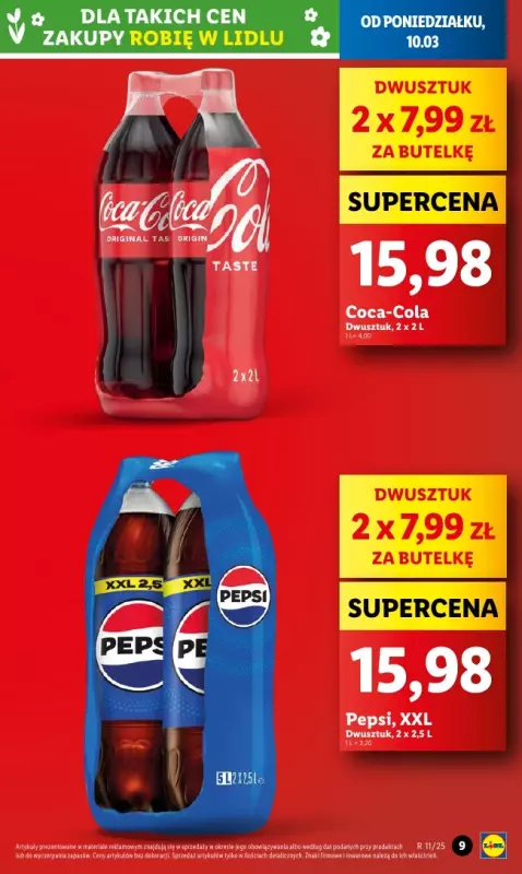 Lidl - gazetka promocyjna Oferta od poniedziałku od poniedziałku 10.03 do środy 12.03 - strona 9