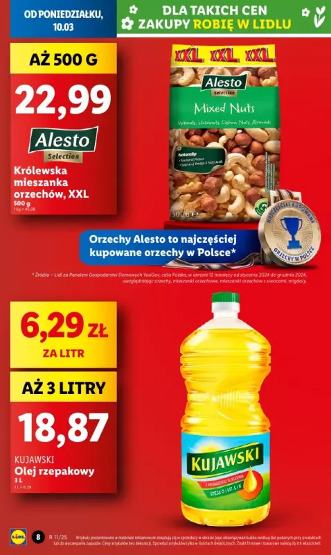 Lidl - gazetka promocyjna Oferta od poniedziałku od poniedziałku 10.03 do środy 12.03 - strona 8