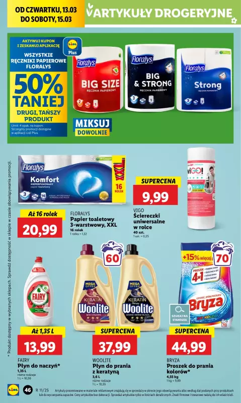 Lidl - gazetka promocyjna Oferta od czwartku od czwartku 13.03 do soboty 15.03 - strona 54