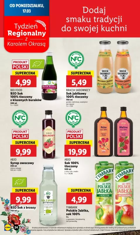 Lidl - gazetka promocyjna Oferta od poniedziałku od poniedziałku 17.03 do środy 19.03 - strona 24