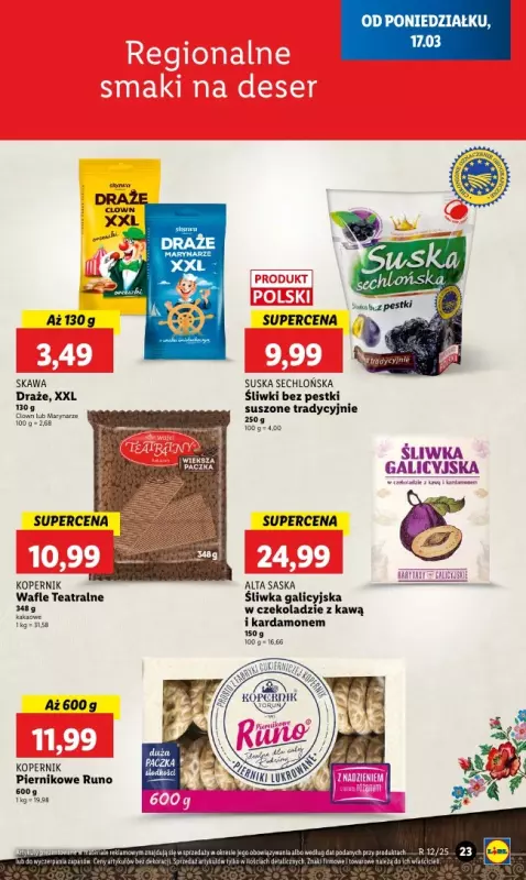 Lidl - gazetka promocyjna Oferta od poniedziałku od poniedziałku 17.03 do środy 19.03 - strona 23