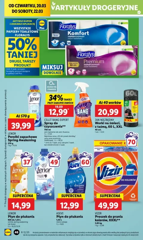 Lidl - gazetka promocyjna Oferta od czwartku od czwartku 20.03 do soboty 22.03 - strona 52