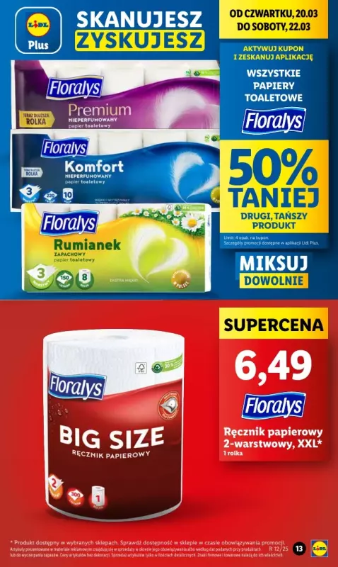 Lidl - gazetka promocyjna Oferta od czwartku od czwartku 20.03 do soboty 22.03 - strona 13