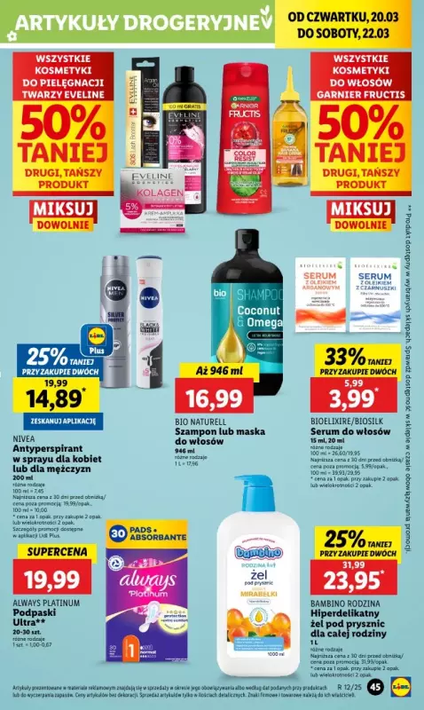 Lidl - gazetka promocyjna Oferta od czwartku od czwartku 20.03 do soboty 22.03 - strona 51