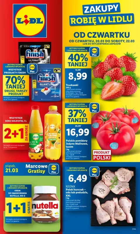 Lidl - gazetka promocyjna Oferta od czwartku od czwartku 20.03 do soboty 22.03