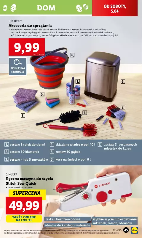 Lidl - gazetka promocyjna Katalog od poniedziałku 31.03 do soboty 05.04 - strona 49