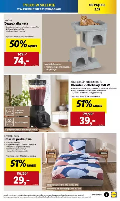 Lidl - gazetka promocyjna Lidl Marcinkowo - Wyjątkowa oferta dla Ciebie od poniedziałku 28.04 do piątku 02.05 - strona 5