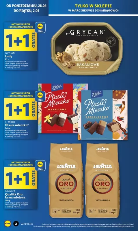 Lidl - gazetka promocyjna Lidl Marcinkowo - Wyjątkowa oferta dla Ciebie od poniedziałku 28.04 do piątku 02.05 - strona 2