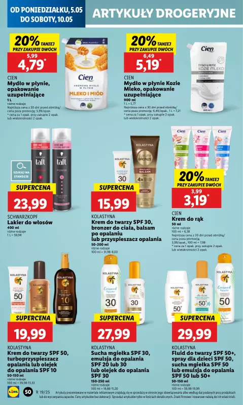 Lidl - gazetka promocyjna Oferta od poniedziałku od poniedziałku 05.05 do środy 07.05 - strona 58