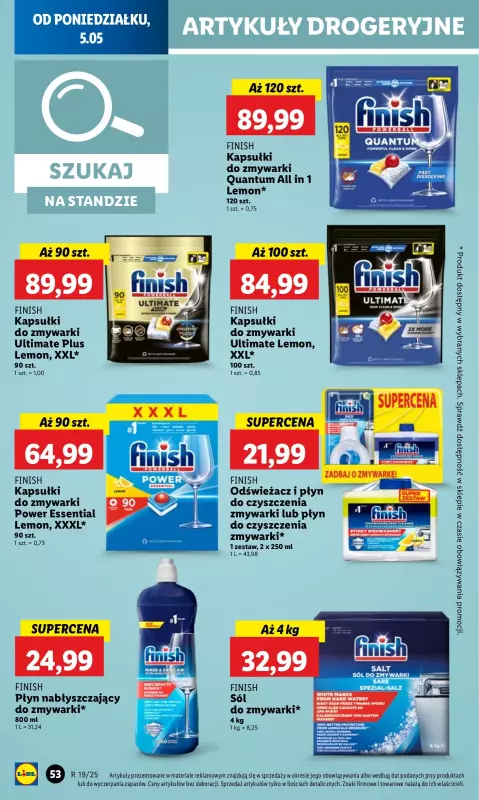 Lidl - gazetka promocyjna Oferta od poniedziałku od poniedziałku 05.05 do środy 07.05 - strona 62