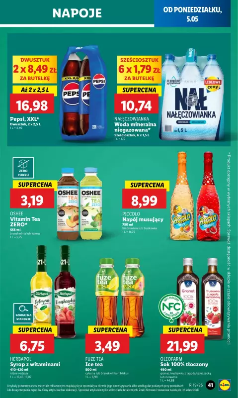 Lidl - gazetka promocyjna Oferta od poniedziałku od poniedziałku 05.05 do środy 07.05 - strona 47