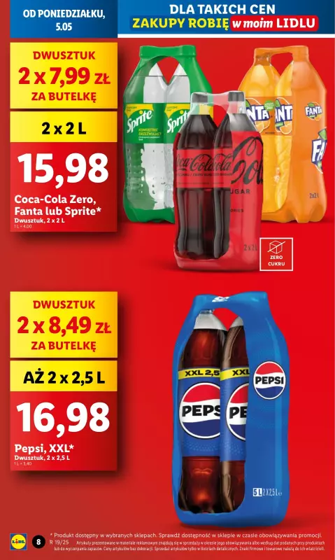 Lidl - gazetka promocyjna Oferta od poniedziałku od poniedziałku 05.05 do środy 07.05 - strona 8