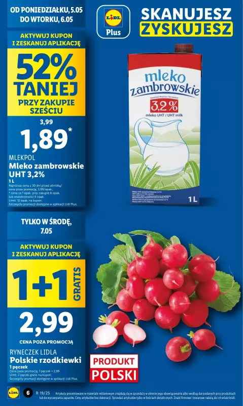 Lidl - gazetka promocyjna Oferta od poniedziałku od poniedziałku 05.05 do środy 07.05 - strona 6