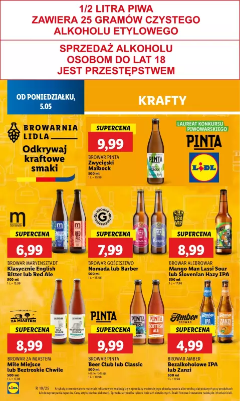 Lidl - gazetka promocyjna Oferta od poniedziałku od poniedziałku 05.05 do środy 07.05 - strona 50