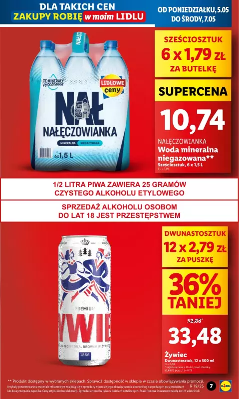 Lidl - gazetka promocyjna Oferta od poniedziałku od poniedziałku 05.05 do środy 07.05 - strona 7