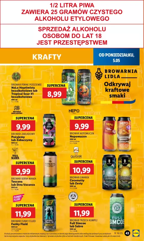 Lidl - gazetka promocyjna Oferta od poniedziałku od poniedziałku 05.05 do środy 07.05 - strona 49