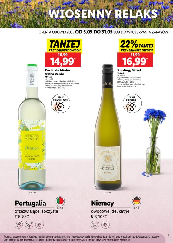 Lidl - gazetka promocyjna Karta win wiosenne smaki od poniedziałku 05.05 do soboty 31.05 - strona 4