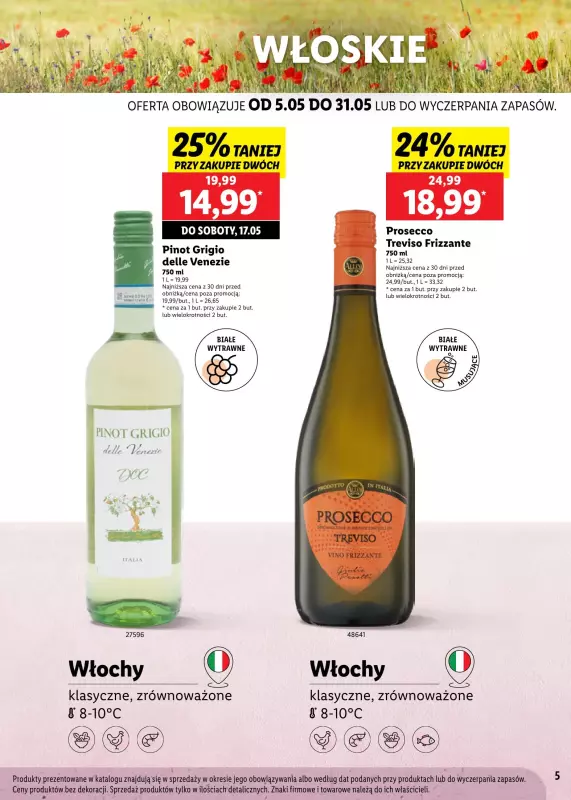 Lidl - gazetka promocyjna Karta win wiosenne smaki od poniedzia艂ku 05.05 do soboty 31.05 - strona 5 Lidl - gazetka promocyjna Karta win wiosenne smaki od poniedzia艂ku 05.05 do soboty 31.05 - strona 5