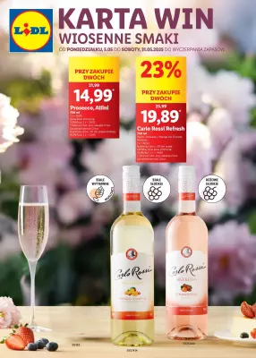 Lidl - gazetka promocyjna Karta win wiosenne smaki od poniedziałku 05.05 do soboty 31.05
