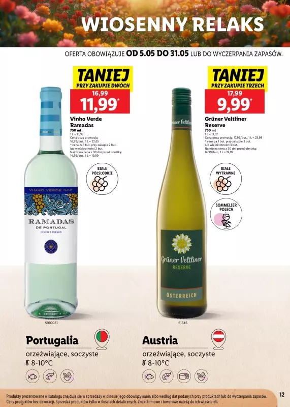 Lidl - gazetka promocyjna Karta win wiosenne smaki od poniedziałku 05.05 do soboty 31.05 - strona 12