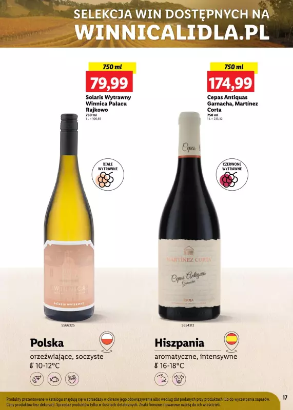 Lidl - gazetka promocyjna Karta win wiosenne smaki od poniedziałku 05.05 do soboty 31.05 - strona 17