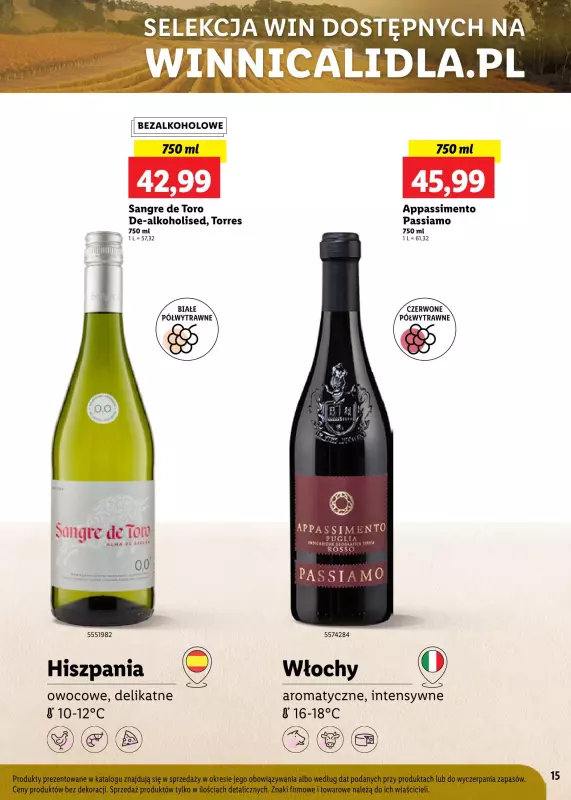 Lidl - gazetka promocyjna Karta win wiosenne smaki od poniedziałku 05.05 do soboty 31.05 - strona 15