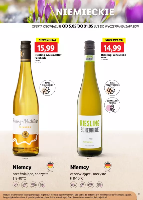 Lidl - gazetka promocyjna Karta win wiosenne smaki od poniedziałku 05.05 do soboty 31.05 - strona 11