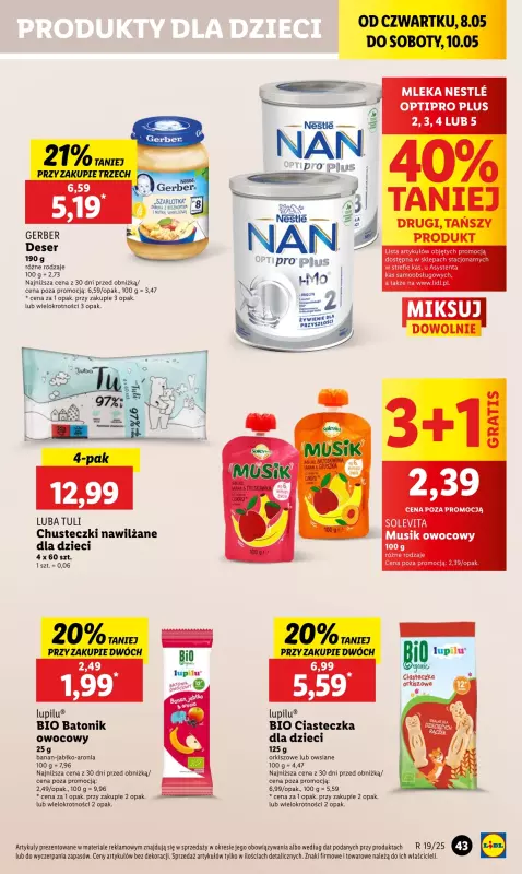 Lidl - gazetka promocyjna Oferta od czwartku od czwartku 08.05 do soboty 10.05 - strona 55