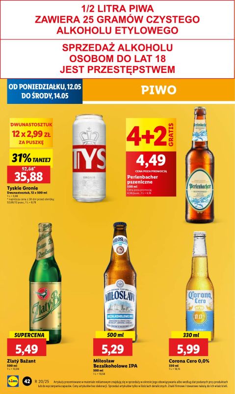 Lidl - gazetka promocyjna Oferta od poniedziałku od poniedziałku 12.05 do środy 14.05 - strona 52