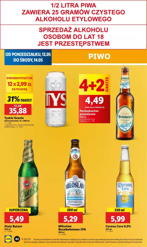 Lidl - gazetka promocyjna Oferta od poniedziałku od poniedziałku 12.05 do środy 14.05 - strona 52