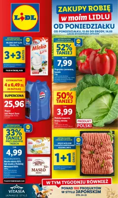 Lidl - gazetka promocyjna Oferta od poniedziałku od poniedziałku 12.05 do środy 14.05