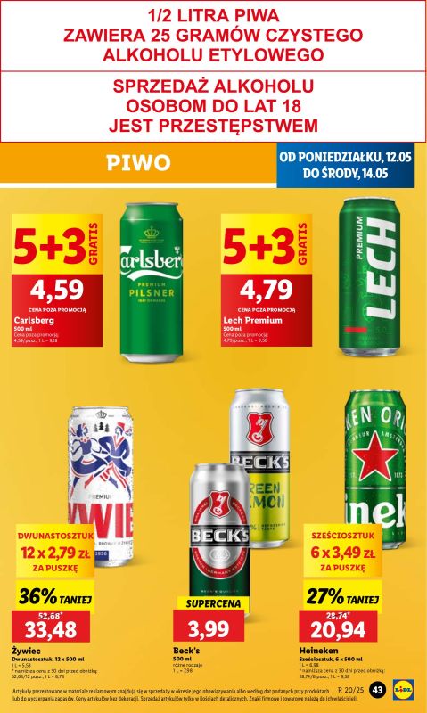 Lidl - gazetka promocyjna Oferta od poniedziałku od poniedziałku 12.05 do środy 14.05 - strona 53