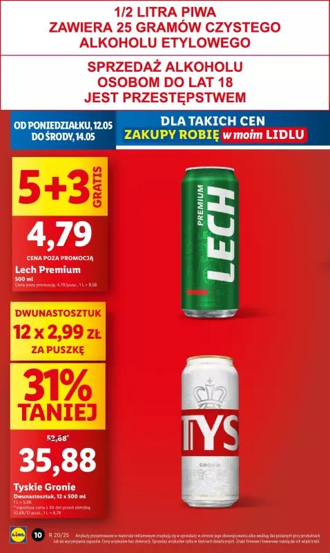 Lidl - gazetka promocyjna Oferta od poniedziałku od poniedziałku 12.05 do środy 14.05 - strona 10