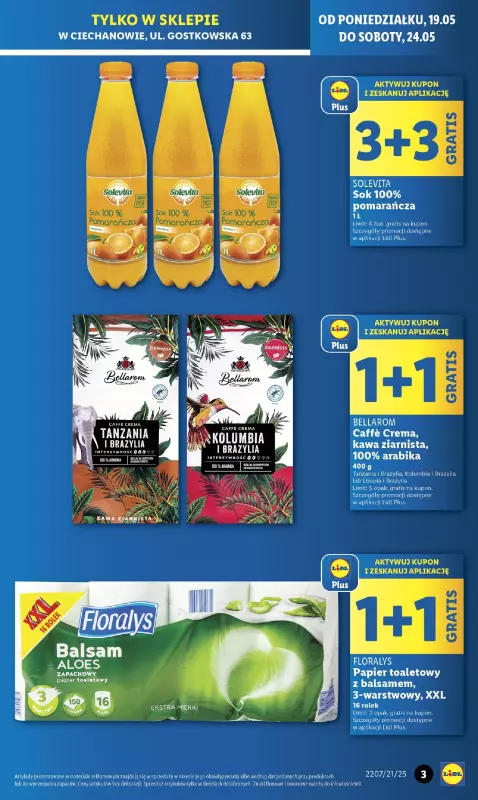Lidl - gazetka promocyjna Lidl Ciechanów - Wyjątkowa oferta dla Ciebie od poniedziałku 19.05 do soboty 24.05 - strona 3