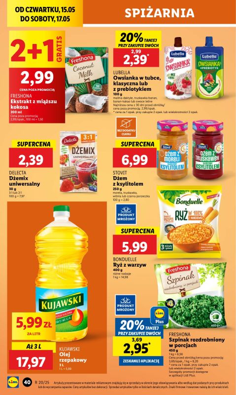 Lidl - gazetka promocyjna Oferta od czwartku od czwartku 15.05 do soboty 17.05 - strona 46
