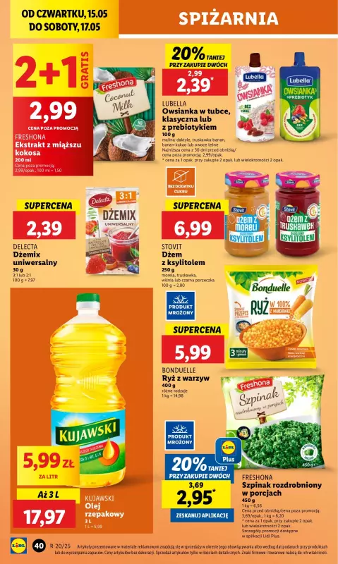 Lidl - gazetka promocyjna Oferta od czwartku od czwartku 15.05 do soboty 17.05 - strona 46