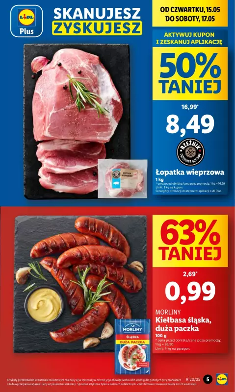 Lidl - gazetka promocyjna Oferta od czwartku od czwartku 15.05 do soboty 17.05 - strona 5