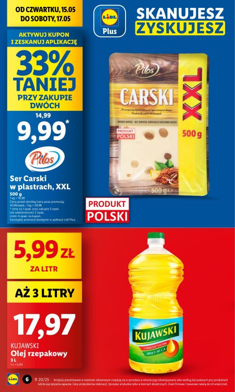 Lidl - gazetka promocyjna Oferta od czwartku od czwartku 15.05 do soboty 17.05 - strona 6
