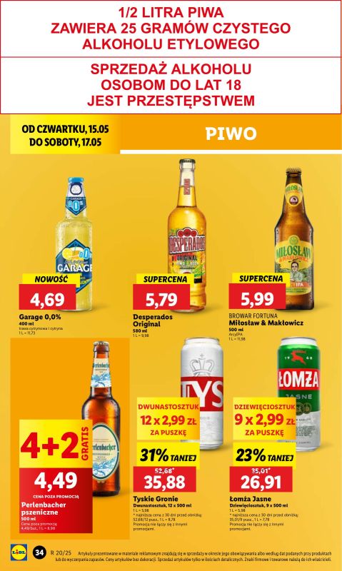 Lidl - gazetka promocyjna Oferta od czwartku od czwartku 15.05 do soboty 17.05 - strona 40
