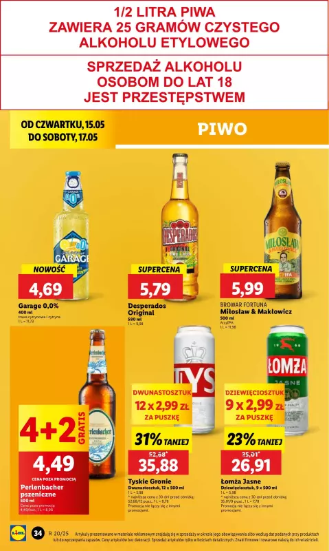 Lidl - gazetka promocyjna Oferta od czwartku od czwartku 15.05 do soboty 17.05 - strona 40