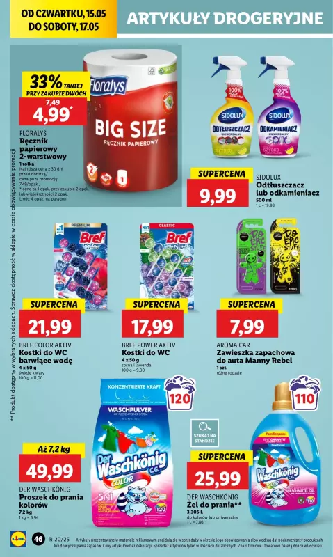 Lidl - gazetka promocyjna Oferta od czwartku od czwartku 15.05 do soboty 17.05 - strona 52