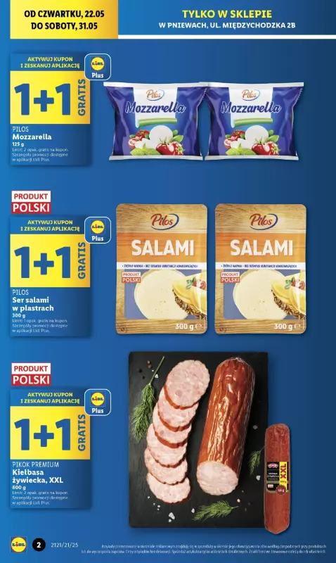 Lidl - gazetka promocyjna Wielkie Otwarcie! Pniewy od czwartku 22.05 do soboty 31.05 - strona 2