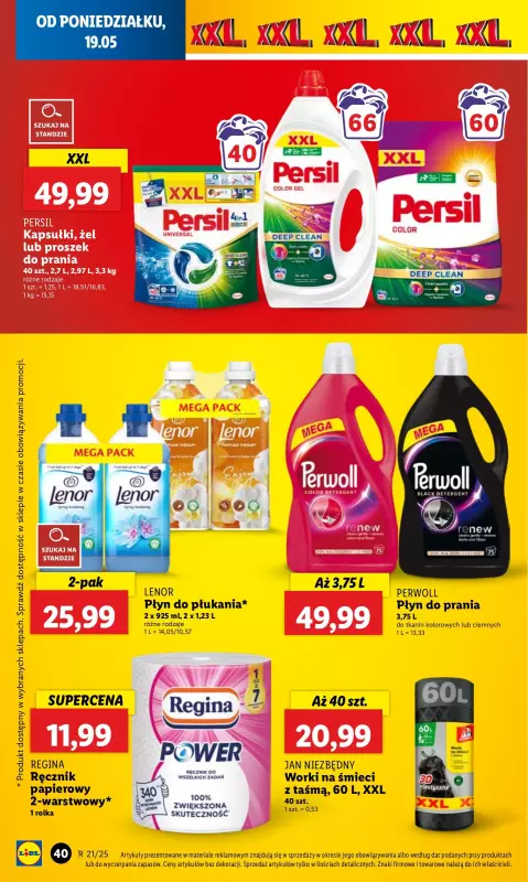 Lidl - gazetka promocyjna Oferta od poniedziałku od poniedziałku 19.05 do środy 21.05 - strona 44